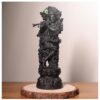 Krishna Idol | Matte Black Finish | Premium Resin Craft
