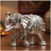 Elephant Statue | Pure Silver Plated | Symbol of Strength & Good Fortune